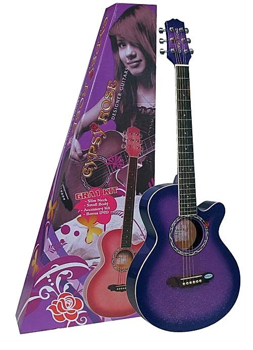 AKUSTİK GİTAR GYPSY ROSE SET (GIGBAG, STRAP, STICK - GRA1KCPP