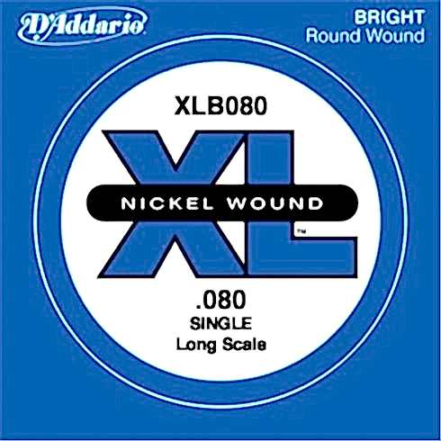 BAS GİTAR TEK TEL, (LA), XL NICKEL WOUND, 0.080 GA - XLB080