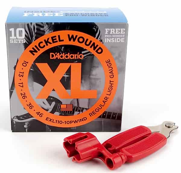 (PROWINDER HEDİYELİ, 10 TAKIM) ELEKTRO GİTAR TEL S - EXL110-10PWIND