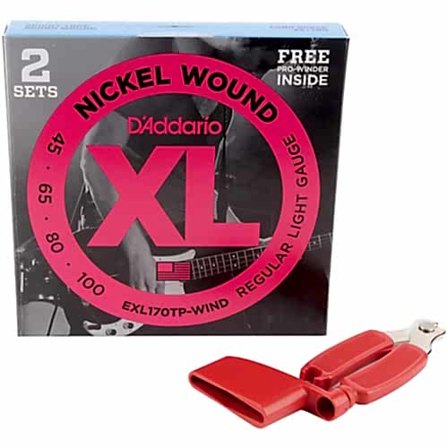 (2 SET+PROWINDER HEDİYE ) BAS GİTAR TEL SETİ , XL, - EXL170-TPWIND